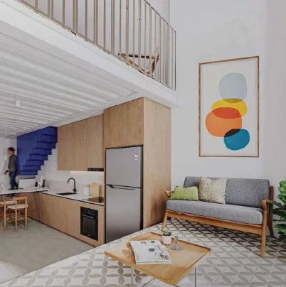 Venta de apartamentos de 2 recamaras en edificio Casa Variedades, Casco Antoguo