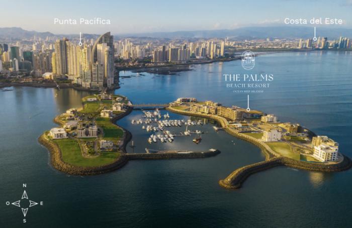 The palms beach resort: su resort privado en ocean reef islands.