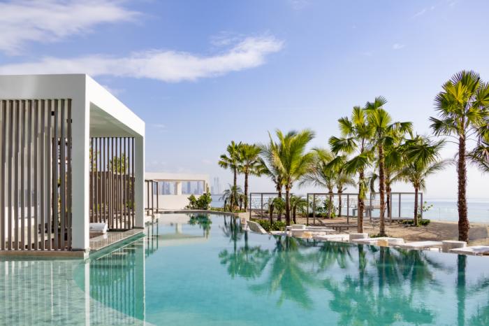 The palms beach resort: su resort privado en ocean reef islands.