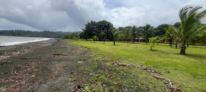 1.35-hectare titled beachfront estate in playa uvas, portobelo, offered at $2,300,000.
