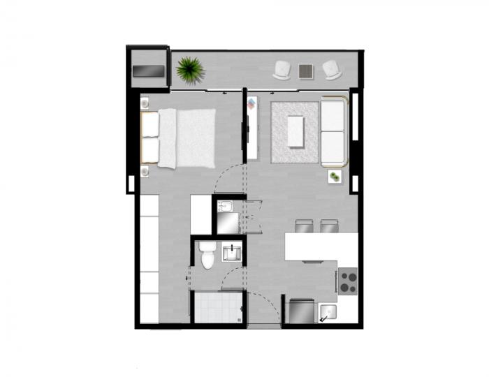 Apartmento for sale in the hub