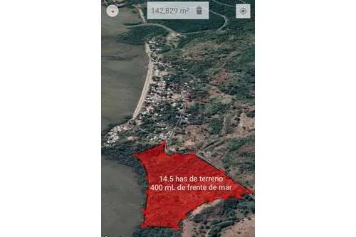 SE VENDE TERRENO EN PLAYA LEONA DE 14.5 HECTAREAS FRENTE AL MAR PACIFI...