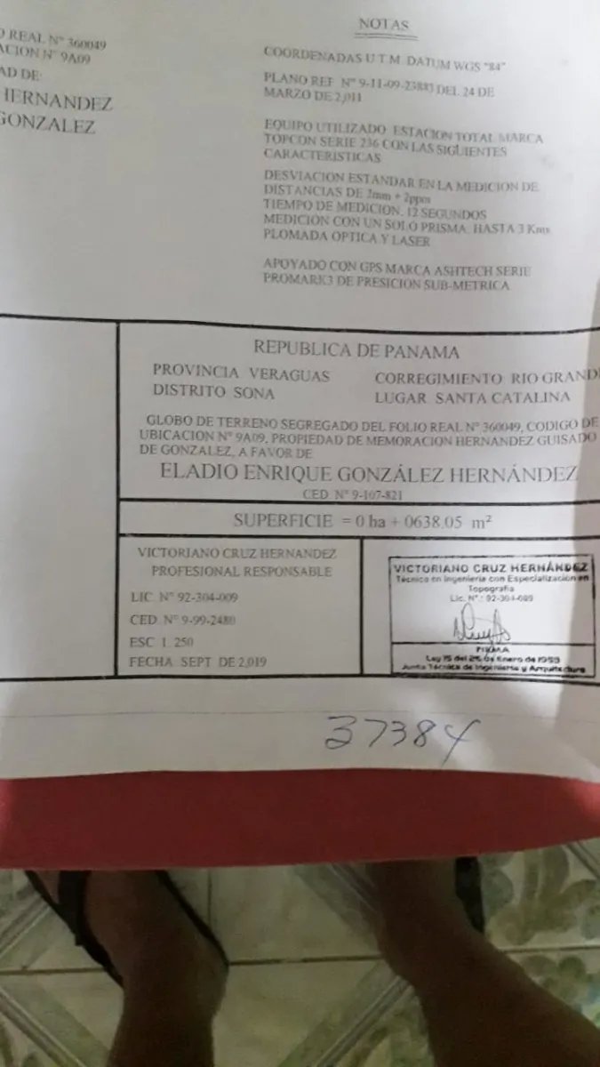 Lote en venta en veraguas, santa catalina.