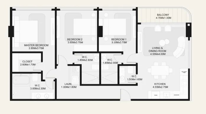 Apartamento en venta, obarrio, panamá