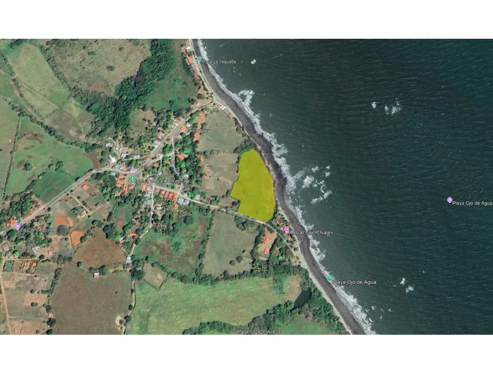 Terreno frente al mar en pocrí  20,575 m² con 200 m de playa