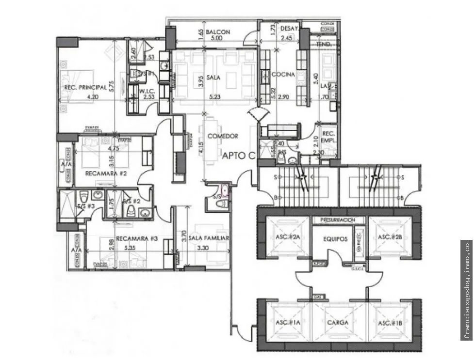 Venta de apartamento en costa del este