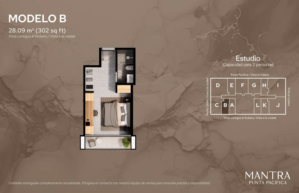Mantra Punta Pacífica: Studio de Lujo  Vista Lateral al Océano y las Luces de la Ciudad