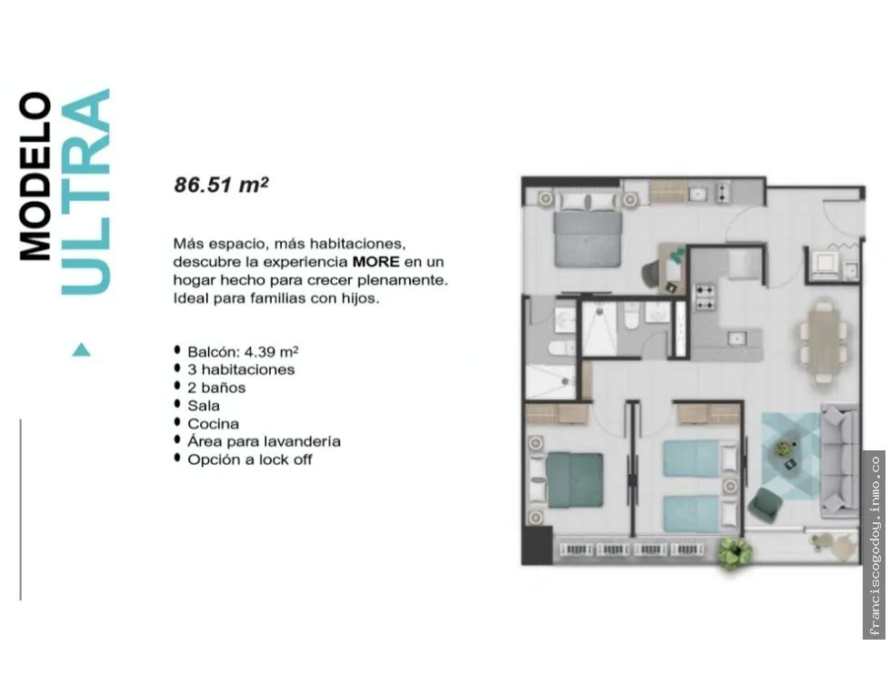 Apartamento en Venta Vía Argentina