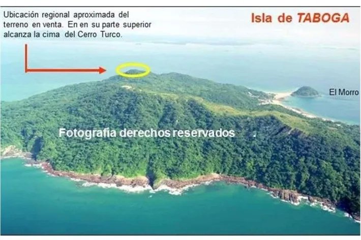 Venta de Terreno en Isla Taboga, Golfo de Panamá