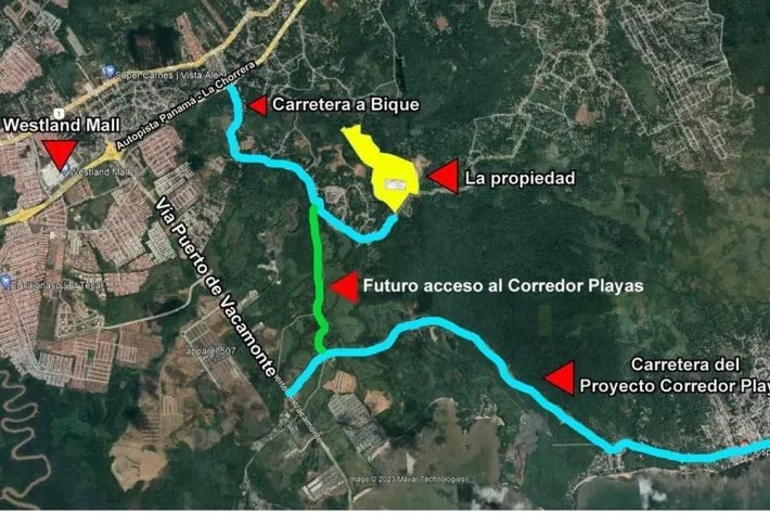 Terreno en venta en San Vicente de Bique, Arraiján