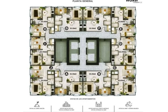 Venta de apartamentos en Avenida Balboa, Panamá