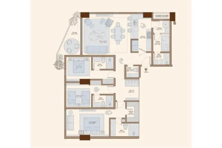 Apartment for sale in Santa María, Panama