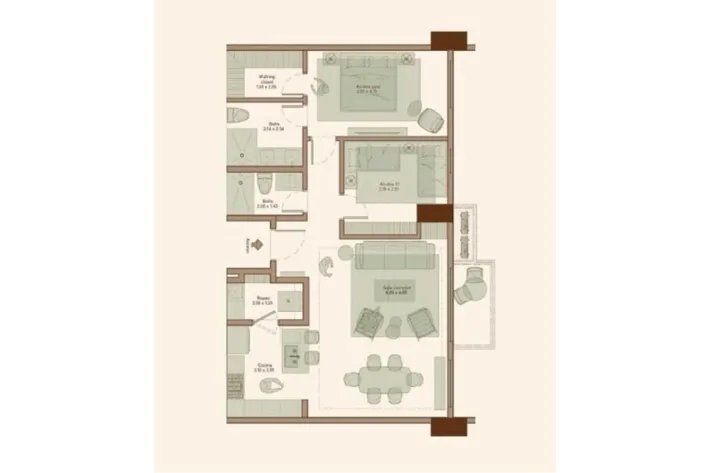 Apartment for sale in Santa María, Panama