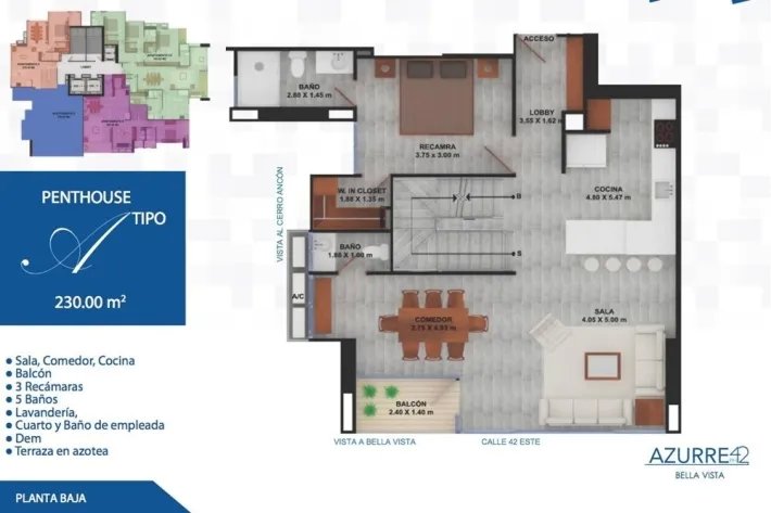 Apartamento en venta en Azurre PH 42, Panamá