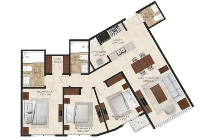 Venta de apartamento en Ocean House, Santa María