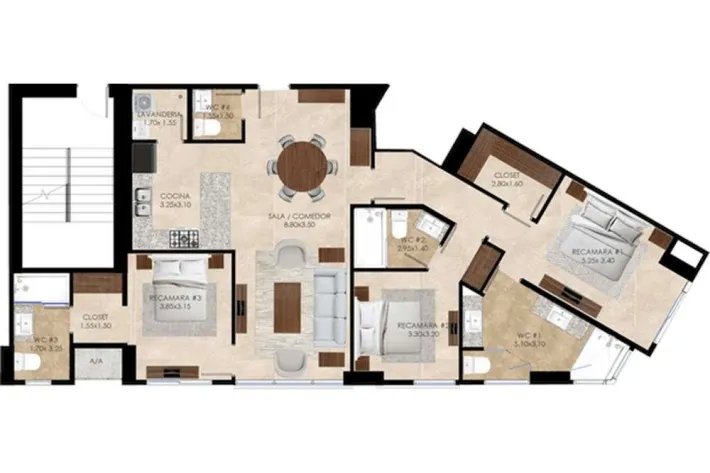 Venta de apartamento en Ocean House, Santa María