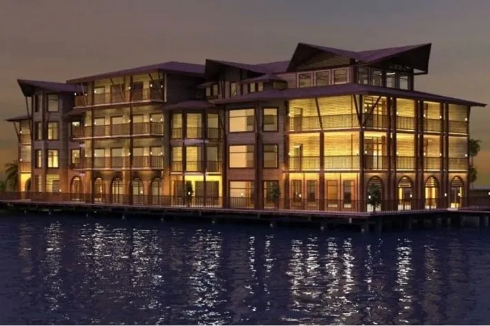 Venta de terreno y planos para la Plaza Comercial Over The Water, Boca...