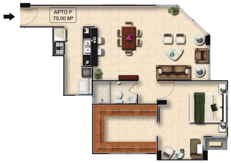 Apartment For Sale in Carrasquilla