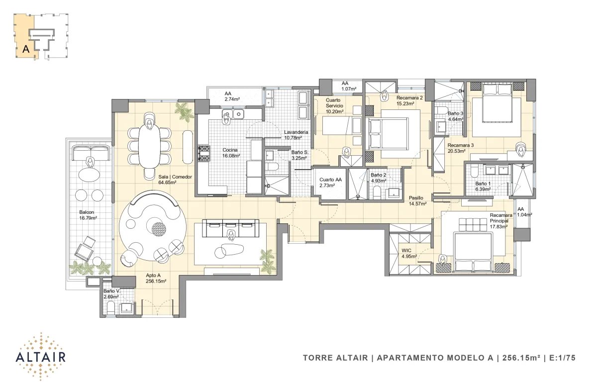 Venta de apartamentos en Proyecto Altair, Santa María