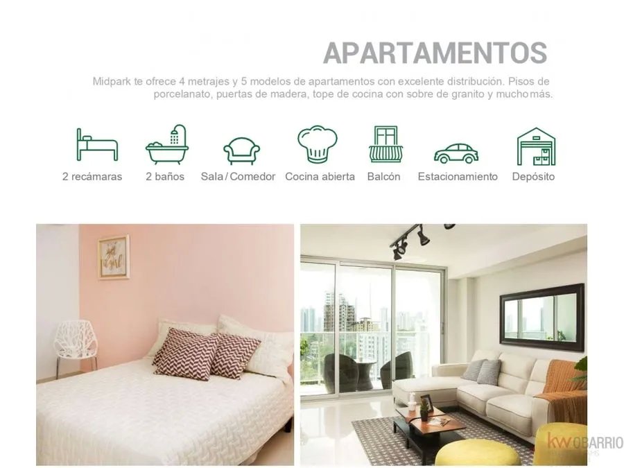 Ventas de apartamentos,  proyecto PH Midpark, Carrasquilla, Panamá