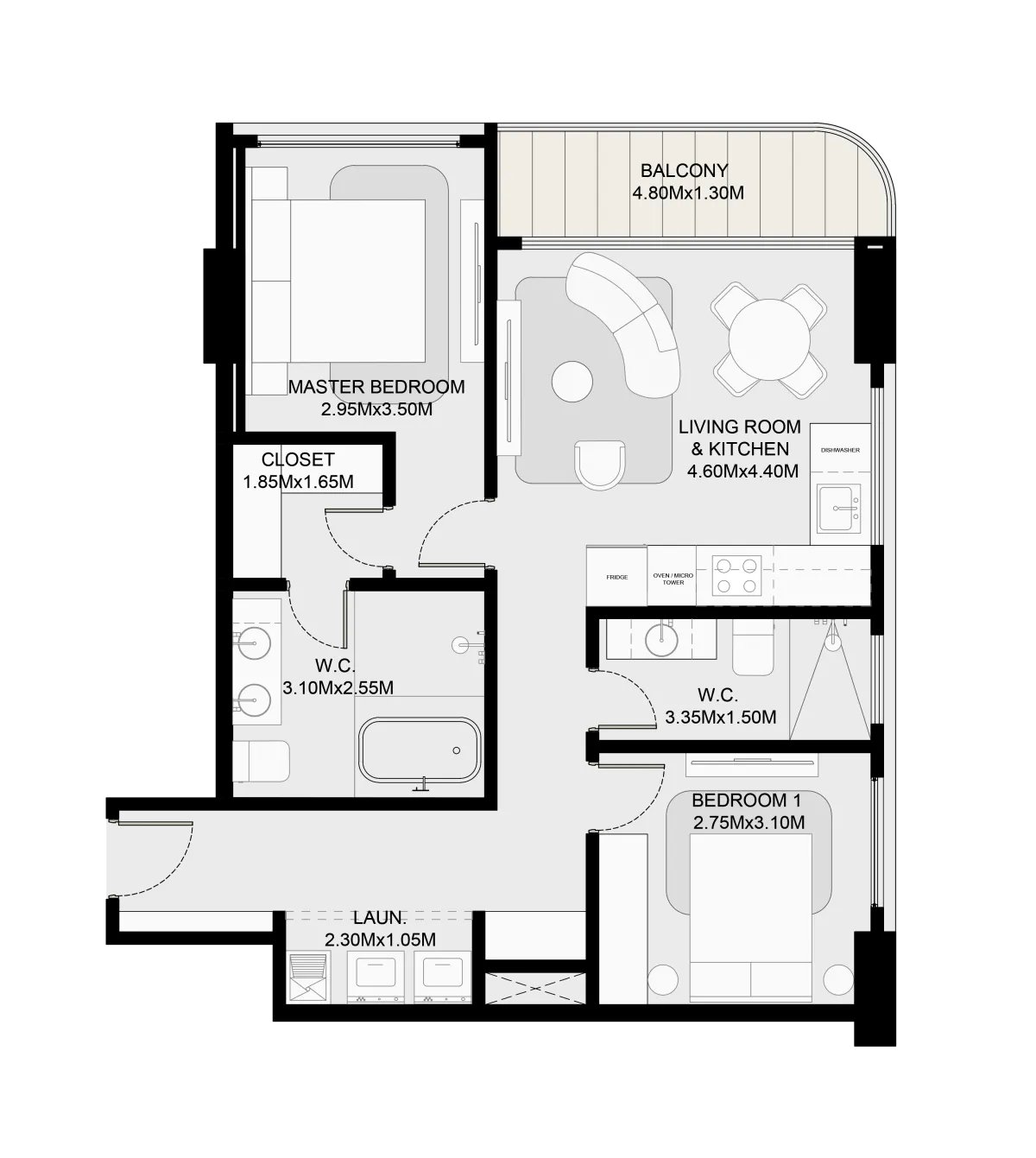 Proyecto MOVA | 97 m2 - Obarrio