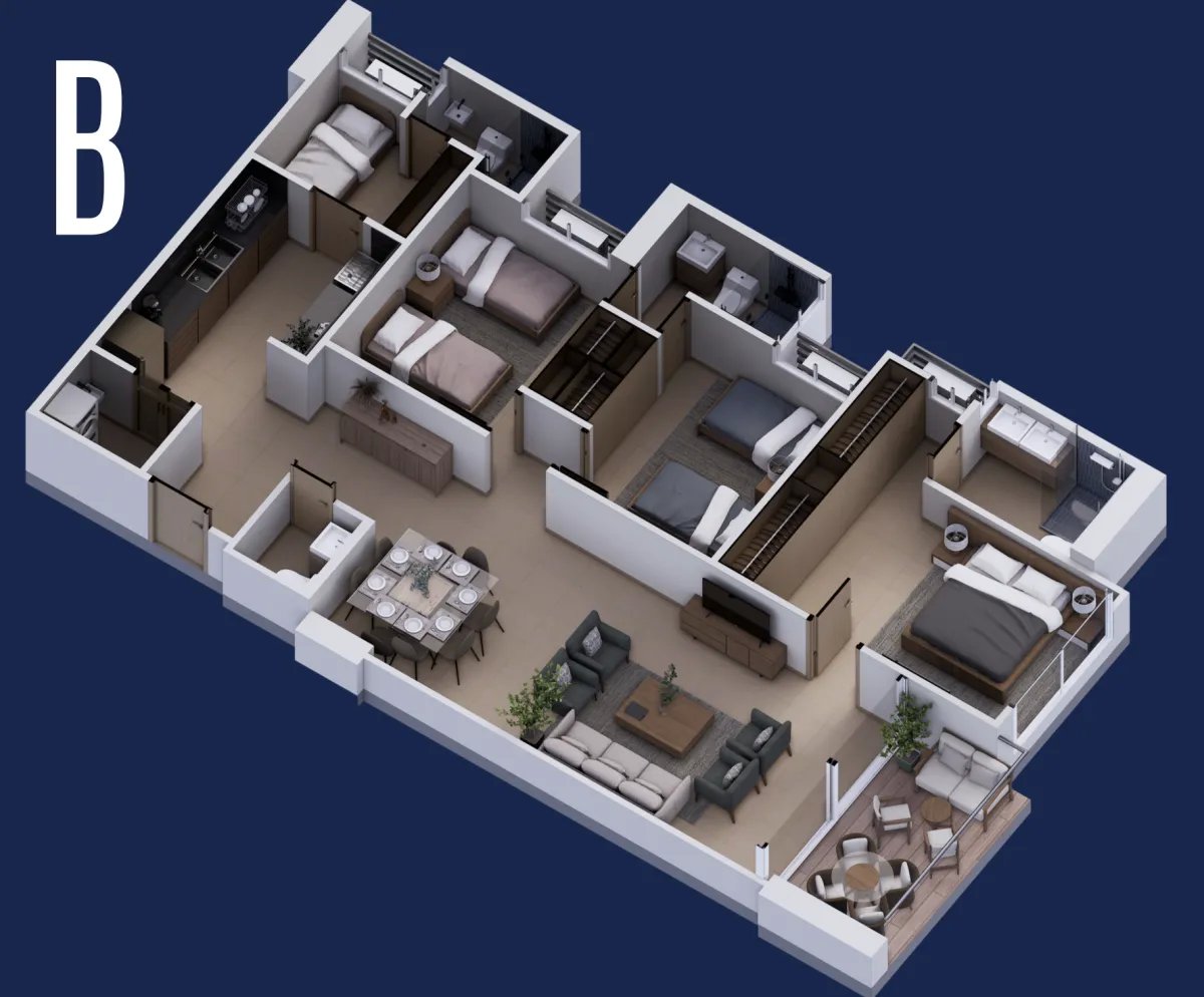 Venta de apartamento en PH ASÍS - modelo B