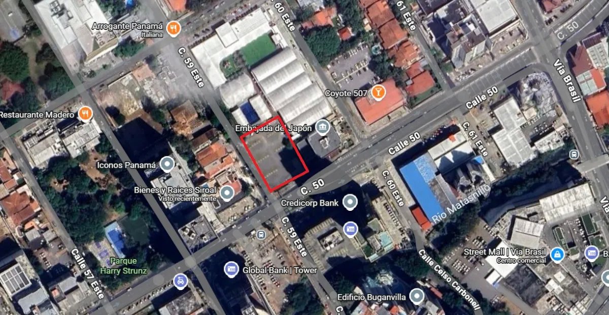 Se vende terreno en calle 50, Panamá