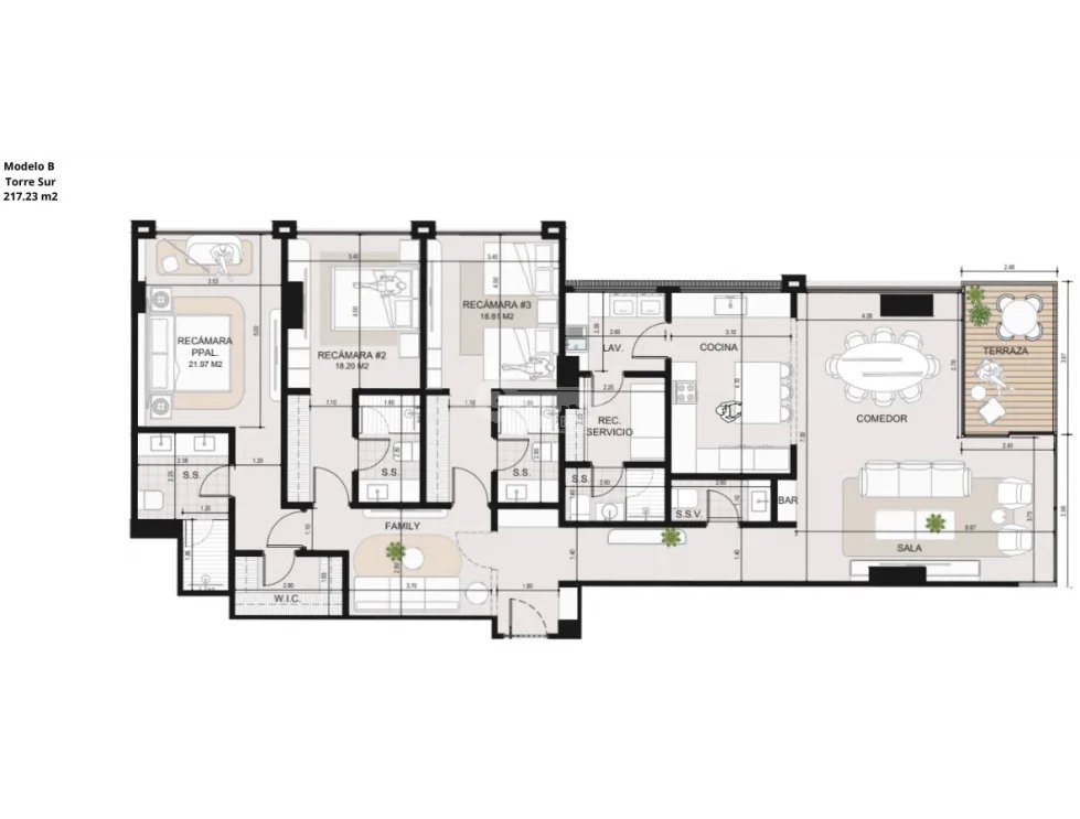 Apartment for sale in Costa del Este