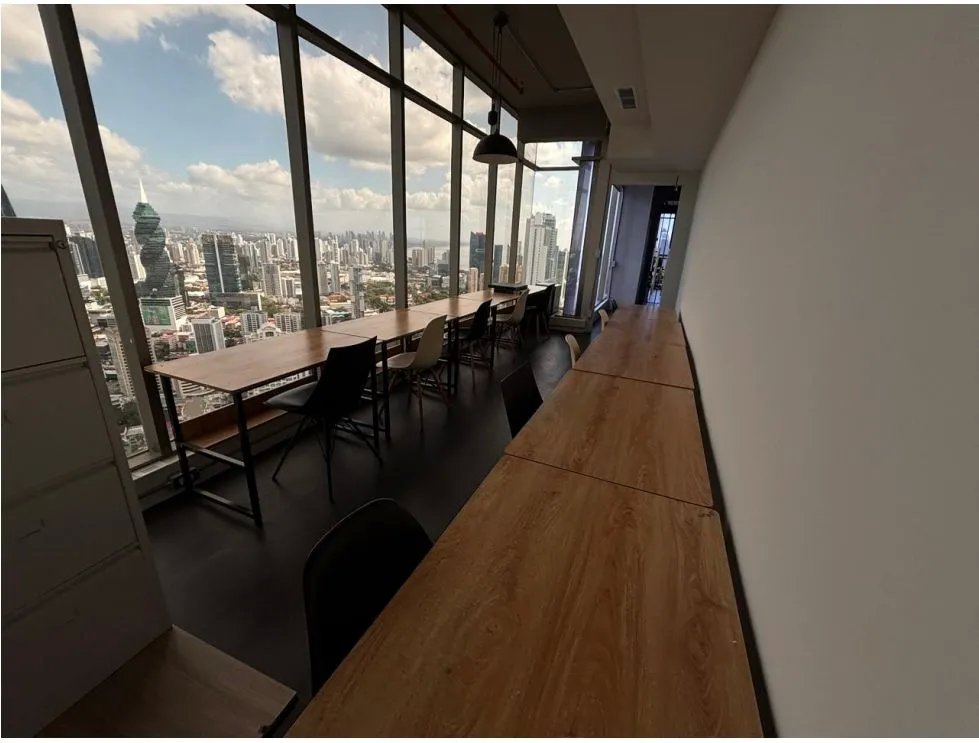 ALQUILER DE OFICINA DE 168M EN AVENIDA BALBOA TORRE BICSA AMOBLADA